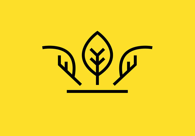 Creative ZOO har designet logoet til Frederiks Plads, der spiller på royale tangenter og grønne noter.